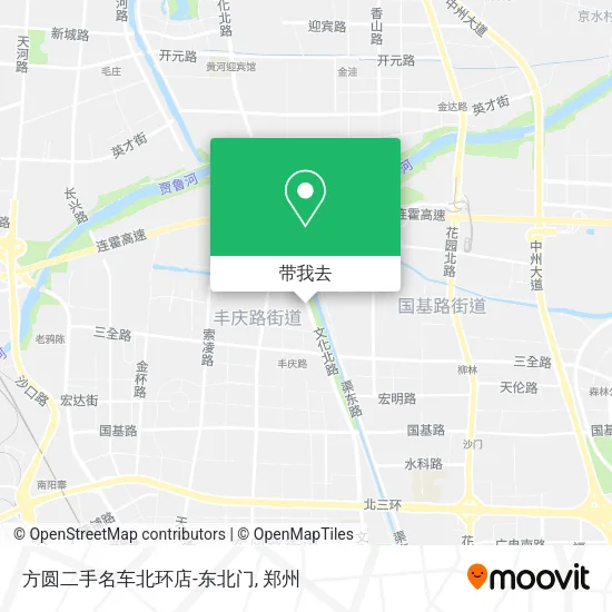 方圆二手名车北环店-东北门地图