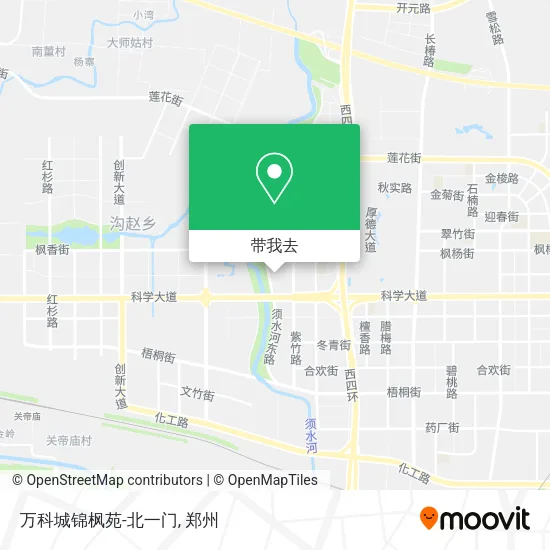 万科城锦枫苑-北一门地图