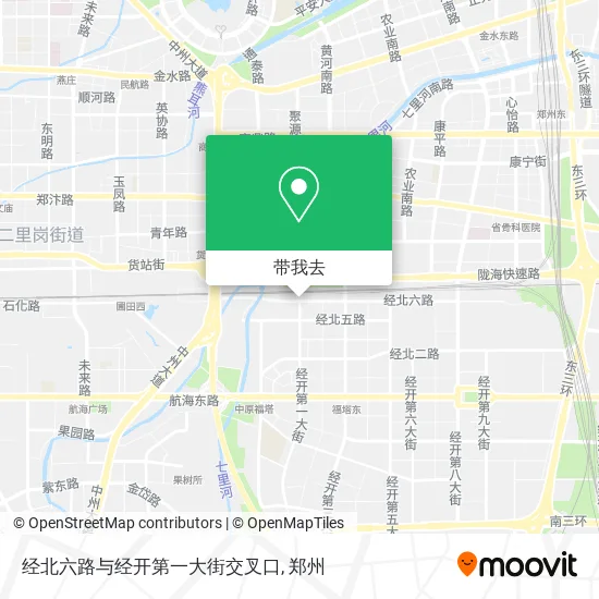 经北六路与经开第一大街交叉口地图