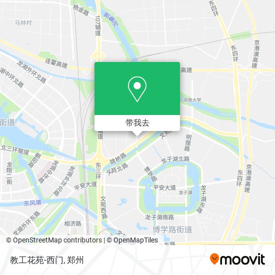 教工花苑-西门地图
