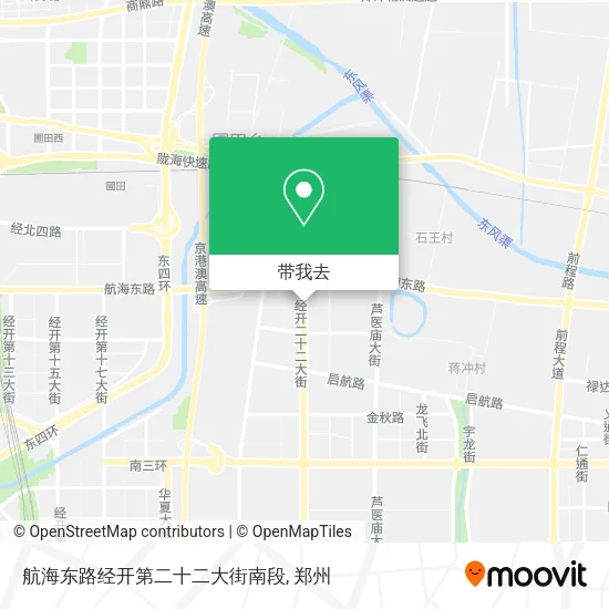 航海东路经开第二十二大街南段地图