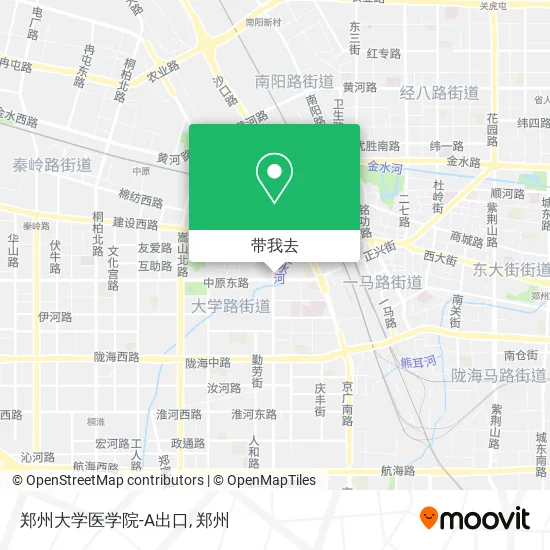 郑州大学医学院-A出口地图