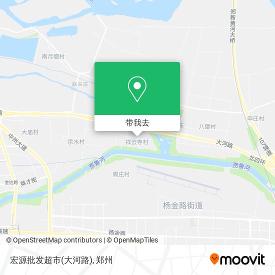 宏源批发超市(大河路)地图