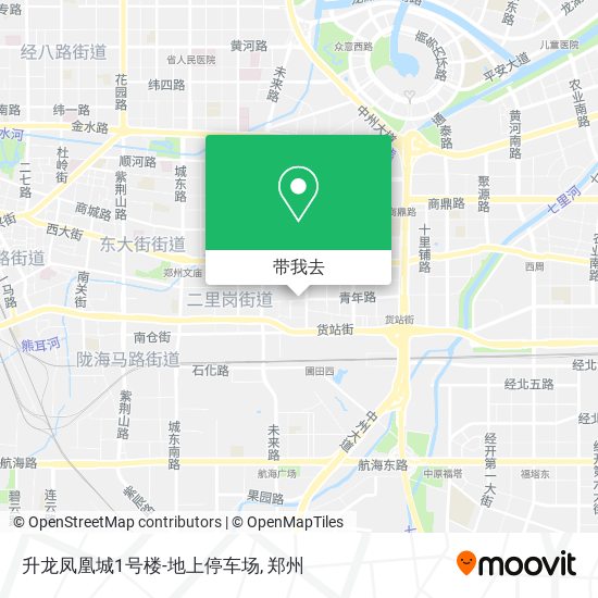 升龙凤凰城1号楼-地上停车场地图