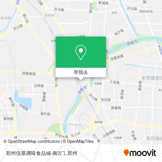 郑州信基调味食品城-南2门地图