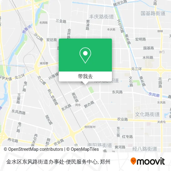 金水区东风路街道办事处-便民服务中心地图