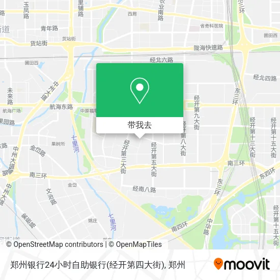 郑州银行24小时自助银行(经开第四大街)地图