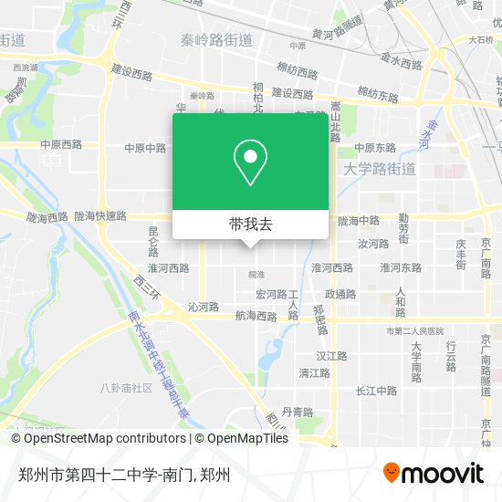 郑州市第四十二中学-南门地图