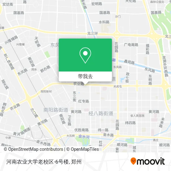 河南农业大学老校区-6号楼地图