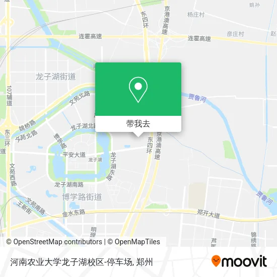 河南农业大学龙子湖校区-停车场地图