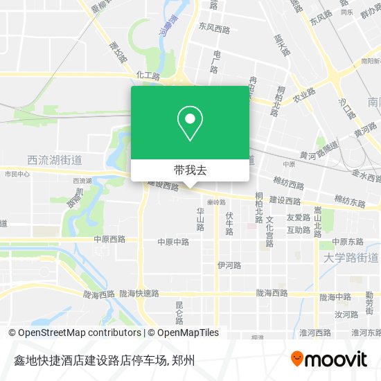 鑫地快捷酒店建设路店停车场地图