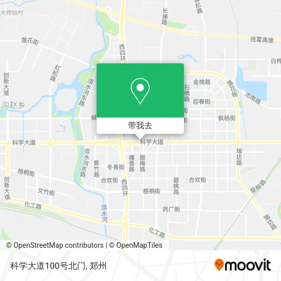 科学大道100号北门地图