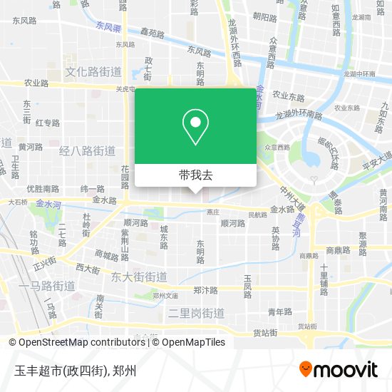 玉丰超市(政四街)地图
