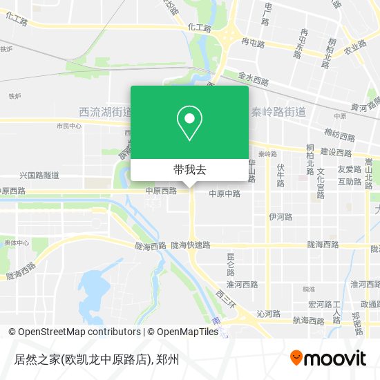 居然之家(欧凯龙中原路店)地图
