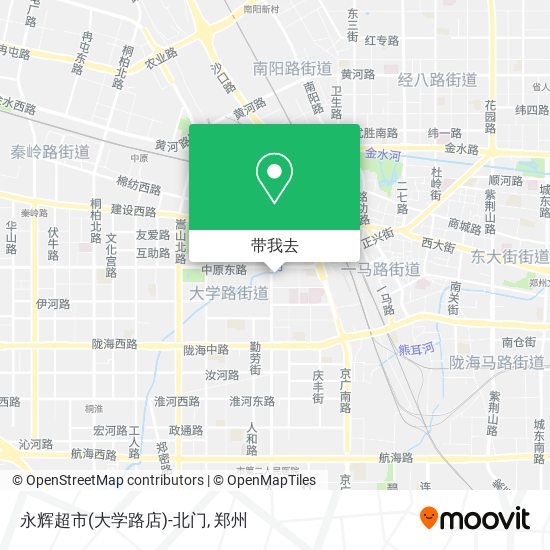 永辉超市(大学路店)-北门地图