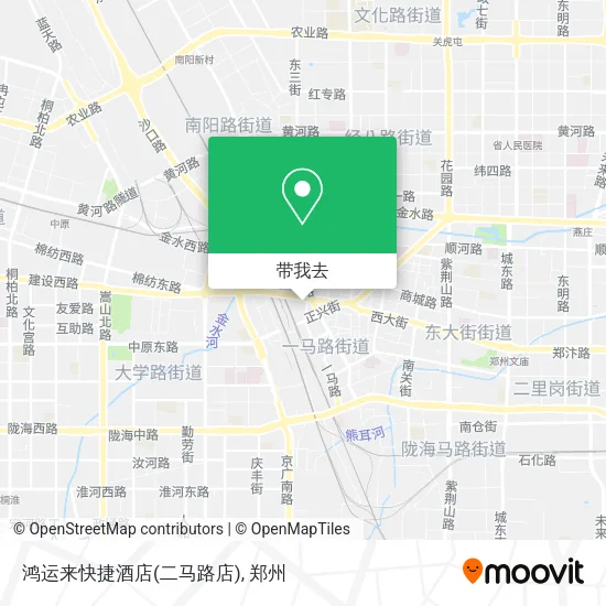 鸿运来快捷酒店(二马路店)地图
