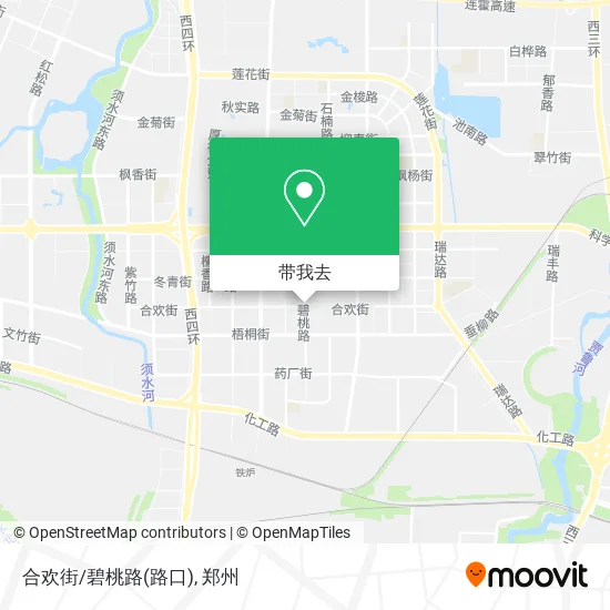 合欢街/碧桃路(路口)地图