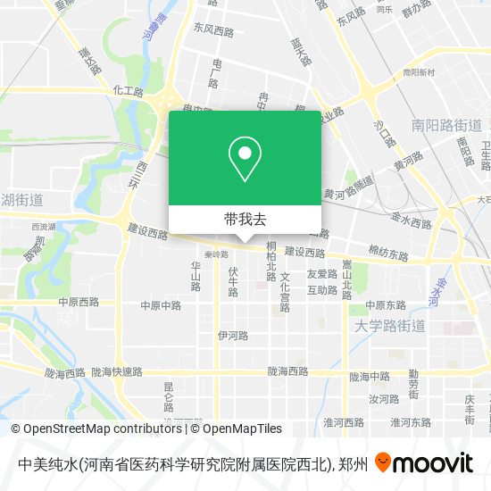 中美纯水(河南省医药科学研究院附属医院西北)地图