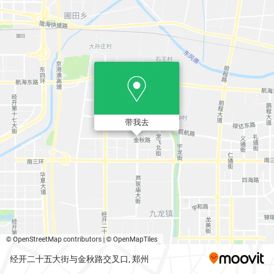 经开二十五大街与金秋路交叉口地图