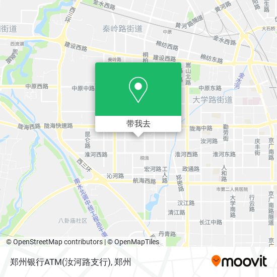 郑州银行ATM(汝河路支行)地图