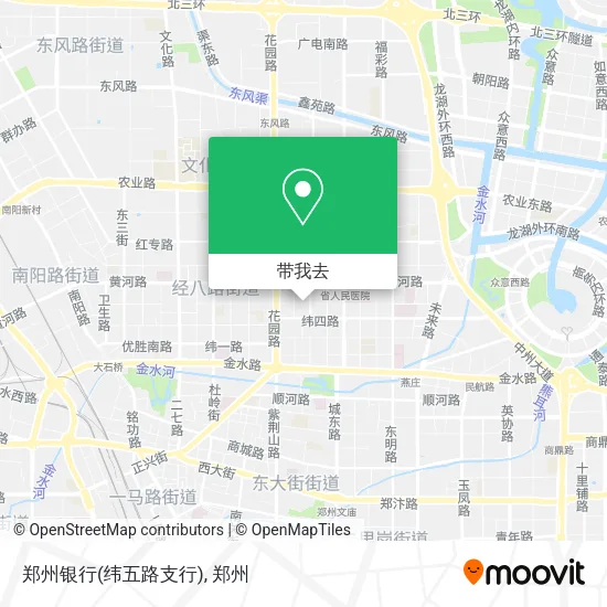 郑州银行(纬五路支行)地图