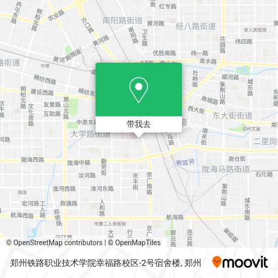 郑州铁路职业技术学院幸福路校区-2号宿舍楼地图
