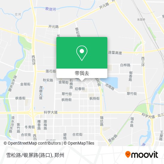 雪松路/银屏路(路口)地图