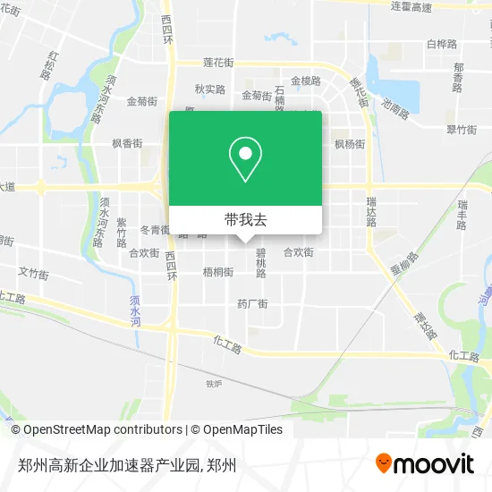 郑州高新企业加速器产业园地图