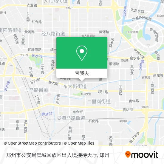 郑州市公安局管城回族区出入境接待大厅地图