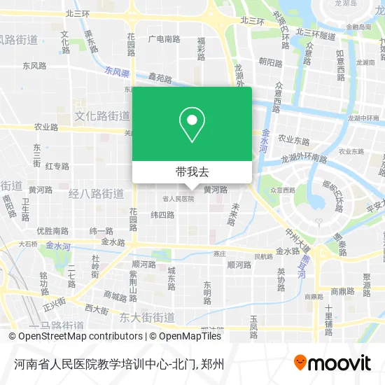 河南省人民医院教学培训中心-北门地图