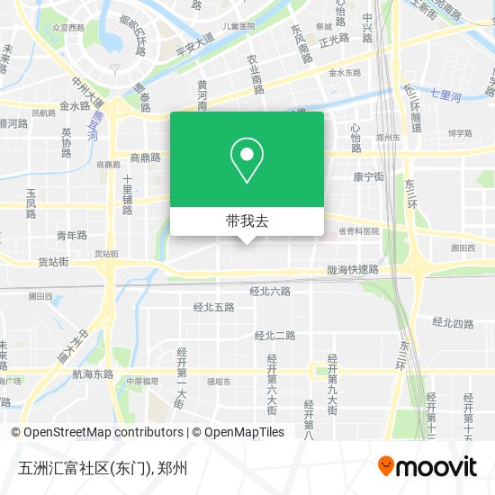 五洲汇富社区(东门)地图