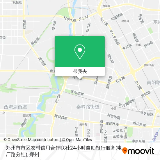 郑州市市区农村信用合作联社24小时自助银行服务(电厂路分社)地图
