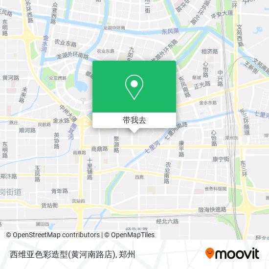 西维亚色彩造型(黄河南路店)地图