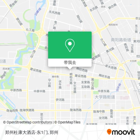 郑州杜康大酒店-东1门地图