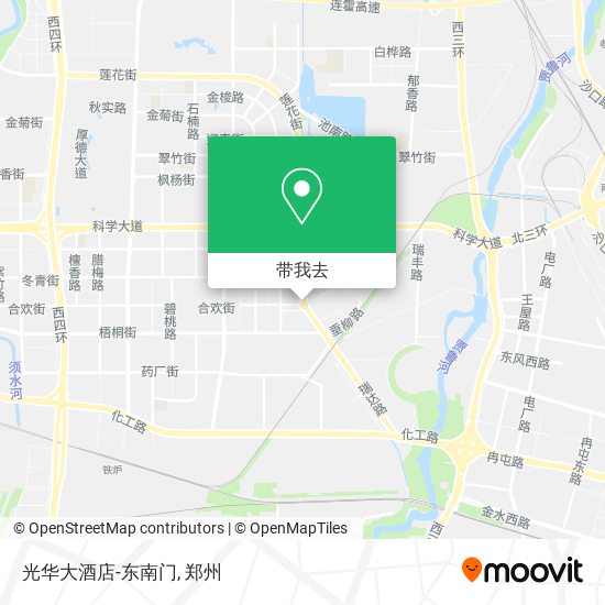 光华大酒店-东南门地图