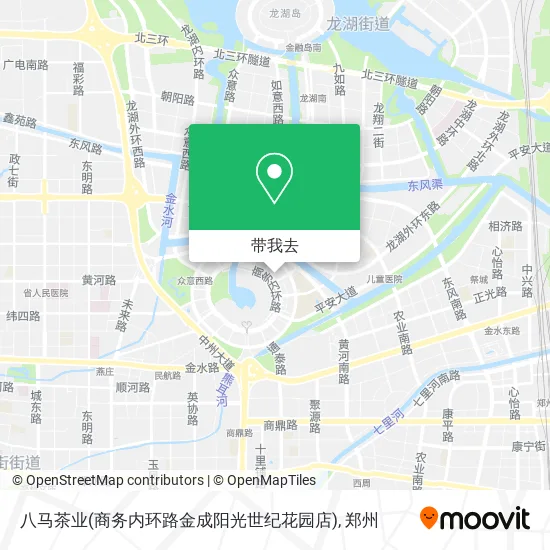 八马茶业(商务内环路金成阳光世纪花园店)地图