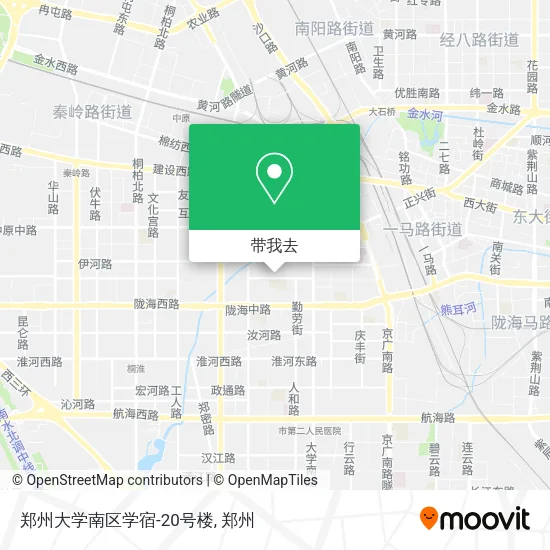 郑州大学南区学宿-20号楼地图