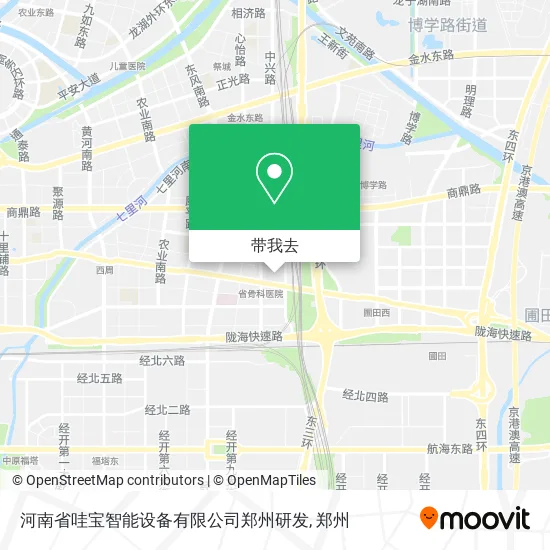 河南省哇宝智能设备有限公司郑州研发地图