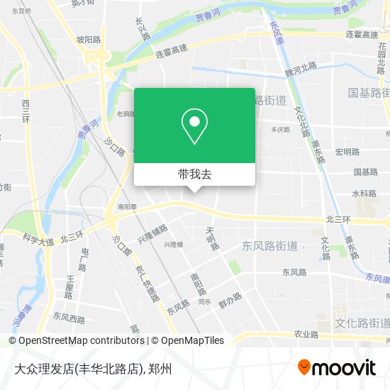 大众理发店(丰华北路店)地图