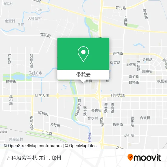 万科城紫兰苑-东门地图