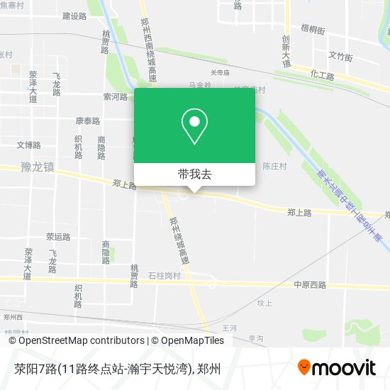 荥阳7路(11路终点站-瀚宇天悦湾)地图