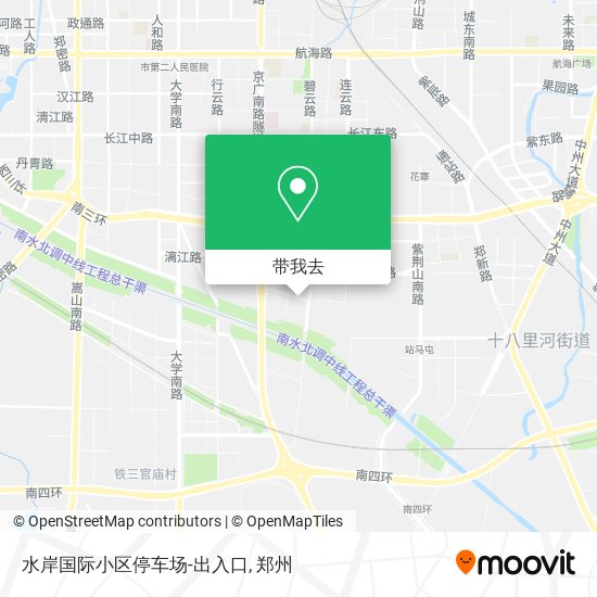 水岸国际小区停车场-出入口地图