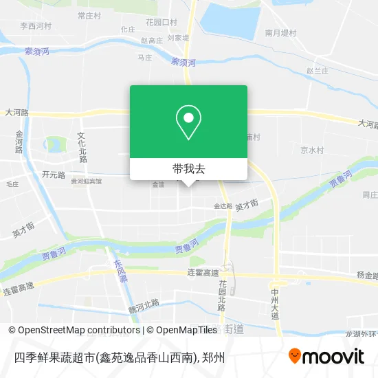 四季鲜果蔬超市(鑫苑逸品香山西南)地图