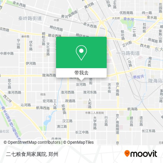 二七粮食局家属院地图