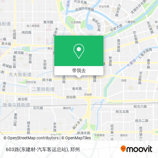 603路(东建材-汽车客运总站)地图