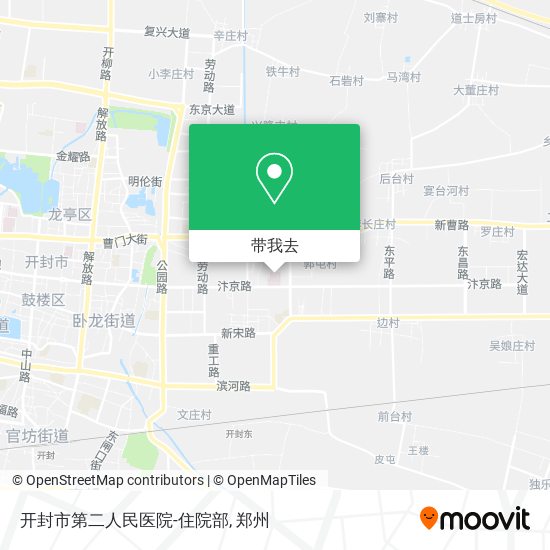 开封市第二人民医院-住院部地图