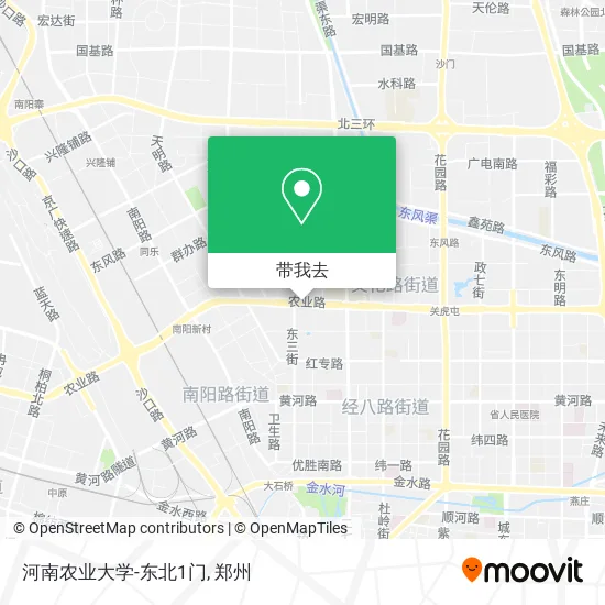 河南农业大学-东北1门地图