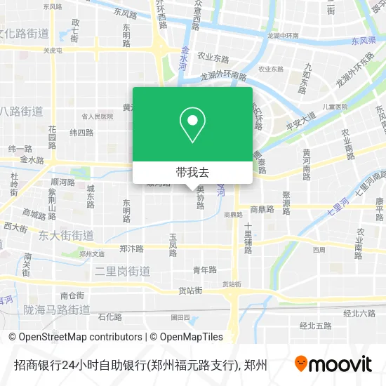 招商银行24小时自助银行(郑州福元路支行)地图