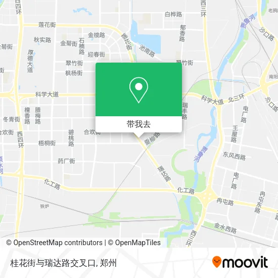 桂花街与瑞达路交叉口地图