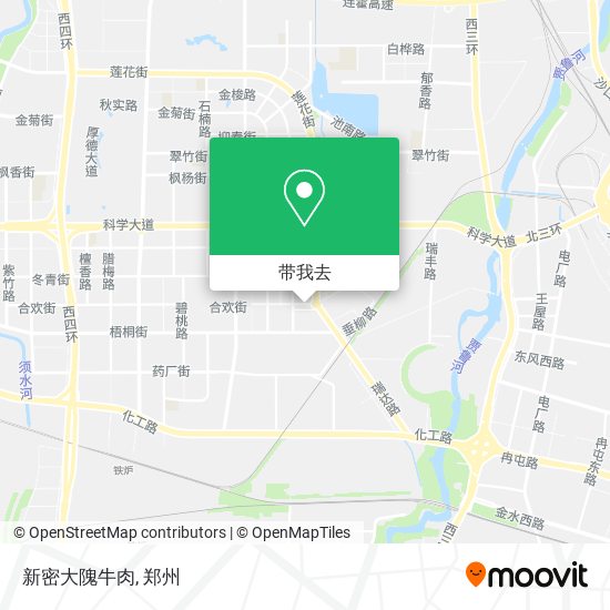 新密大隗牛肉地图